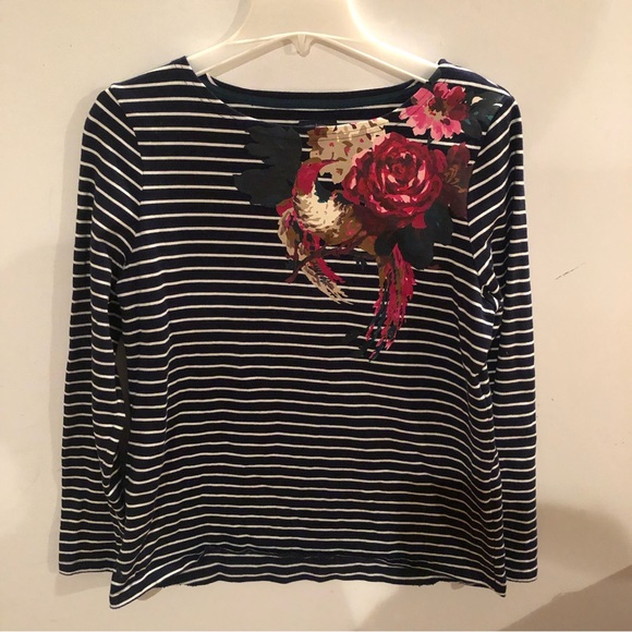 JOULES Sz 10 Harbor Printed Long Sleeve TOP - Picture 2 of 11